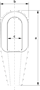 G-6411 Green Pin Closed Spelter Socket Technical Drawing